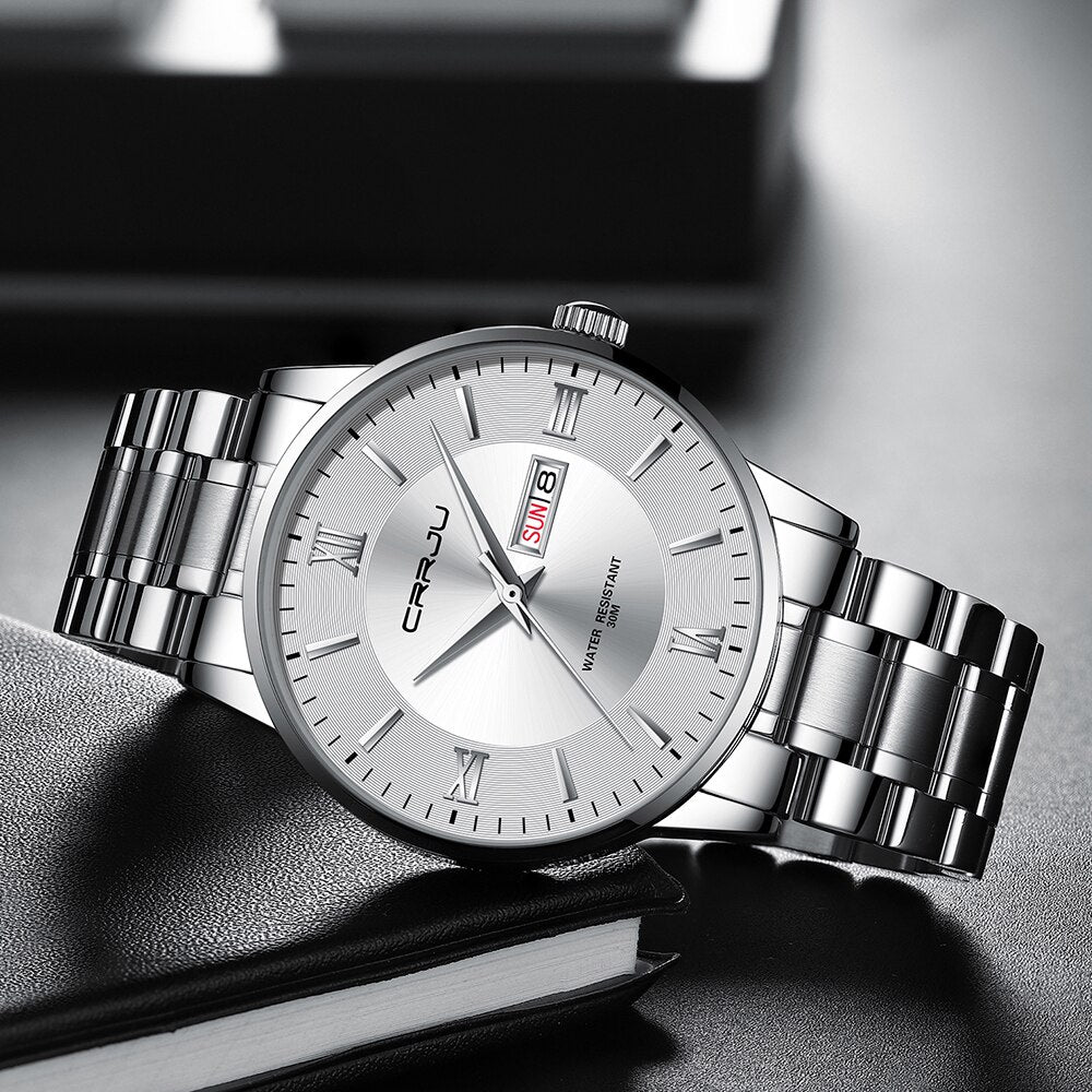 Kalsten | Men's Luxury Waterproof Sports Watch – Stainless Steel Quartz Chronograph