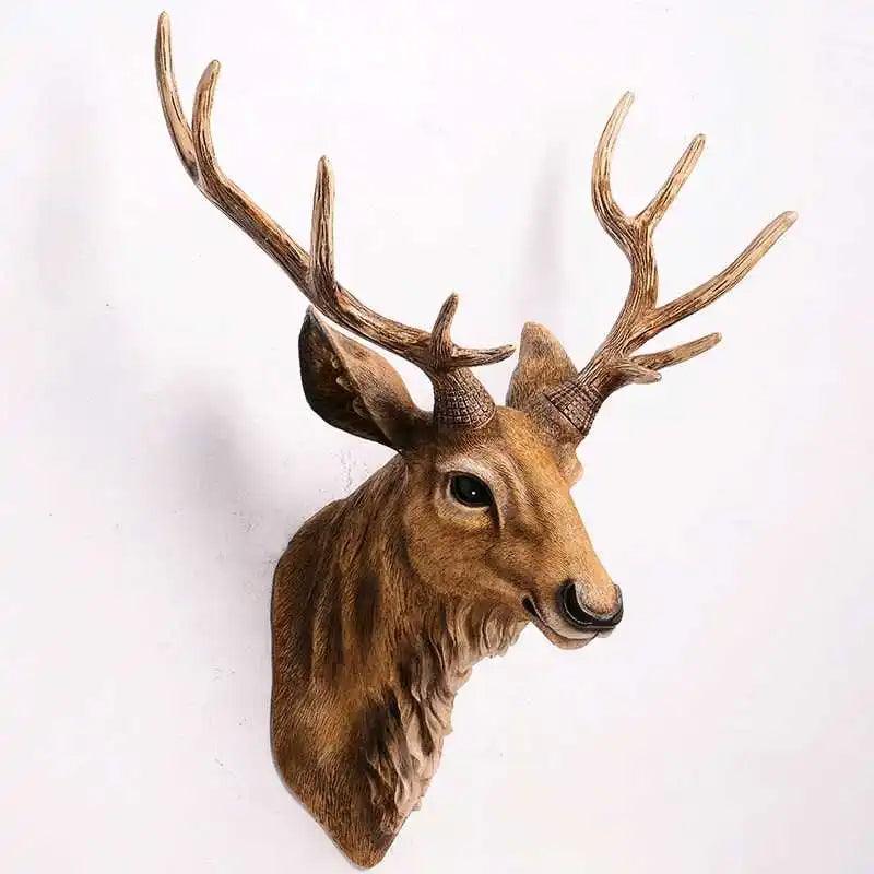 Kalsten | MysticHorn™ | Majestic Deer Head Wall Decor | Rustic Antler Design for Cabin & Lodge Home Decor