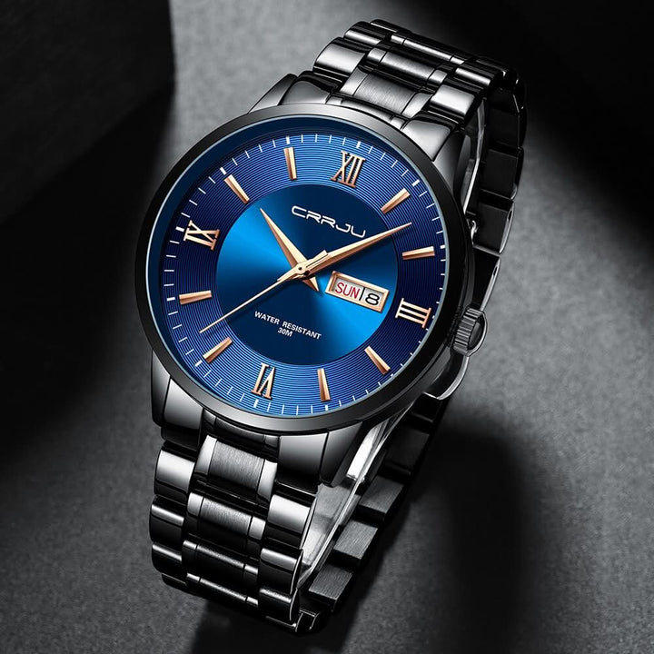 Kalsten | Men’s Stainless Steel Waterproof Sport Quartz Watch