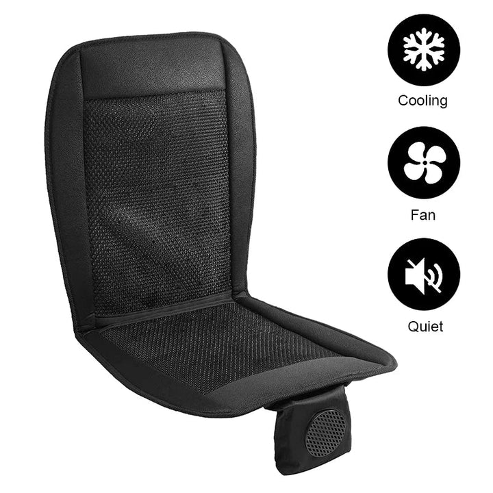 DC 12V 3D Car Seat Cooling Cushion | 8-Fan Ventilated Summer Air Seat for Fast Cooling | Kalsten