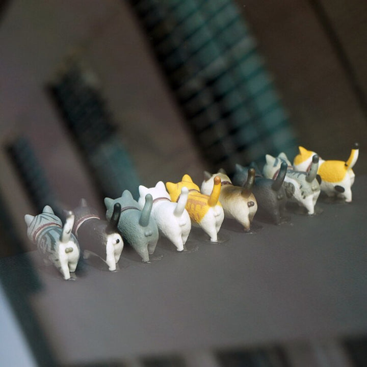 Kalsten | 9Pcs Cute Kitty Rotating Head Car Decor