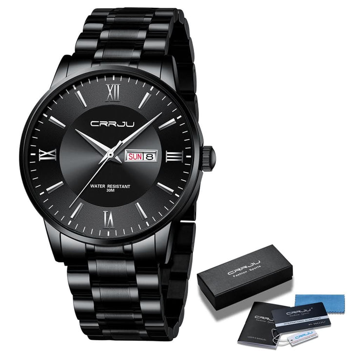 Kalsten | Men’s Stainless Steel Waterproof Sport Quartz Watch