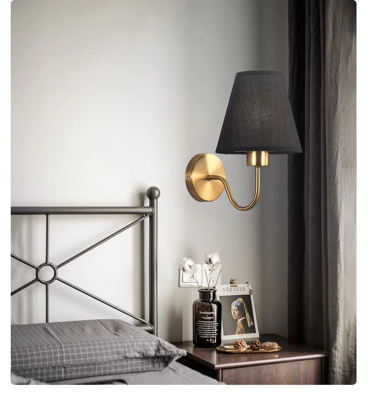 Fabric Wall Lamp – Rustic American Style