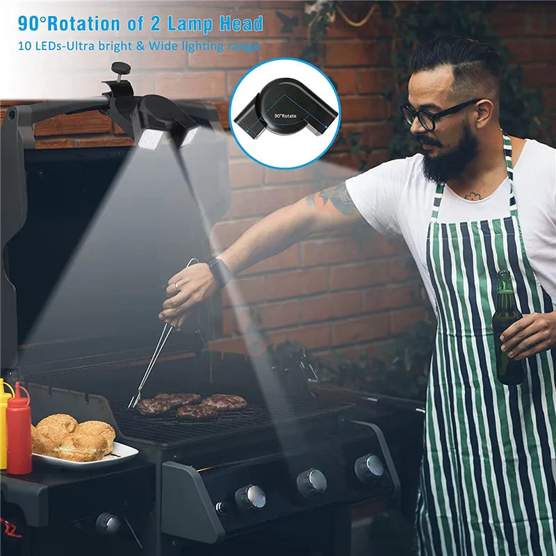 Kalsten | GrillLume LED Grill lamp | 360° Rotatable | Heat Resistant & Super Bright | For BBQ & Outdoor