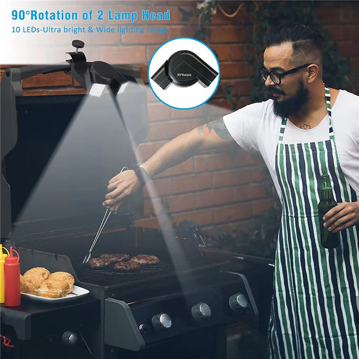 Kalsten | GrillLume LED Grill lamp | 360° Rotatable | Heat Resistant & Super Bright | For BBQ & Outdoor