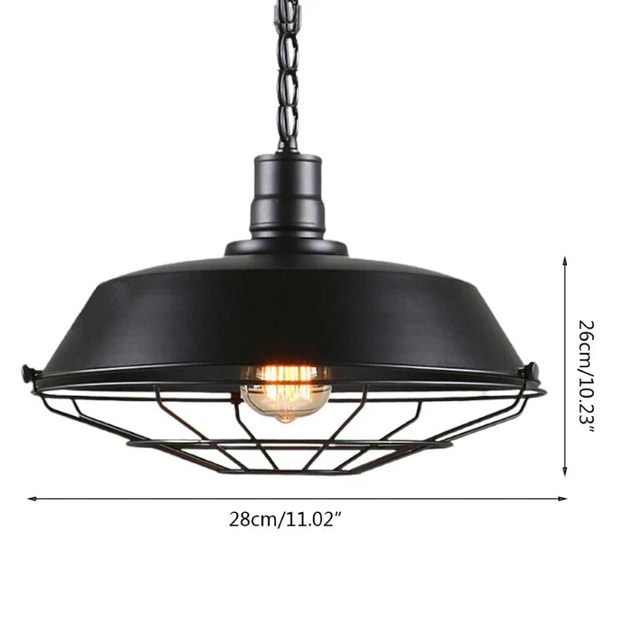 Kalsten | Vintage Loft Pendant Light: Industrial Retro Iron Ceiling Light Chandelier for Living Room, Restaurant, Bar, Kitchen