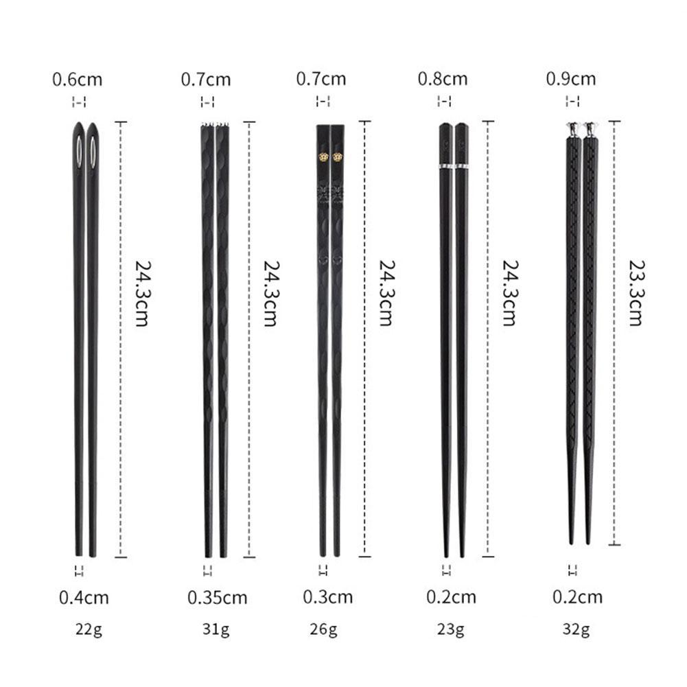 Kalsten | DineLux – Luxurious Chopstick Set with Refined Designs (5 Pairs)