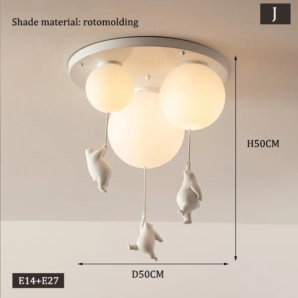 Kalsten | Hanging Bears Balloons Lamp