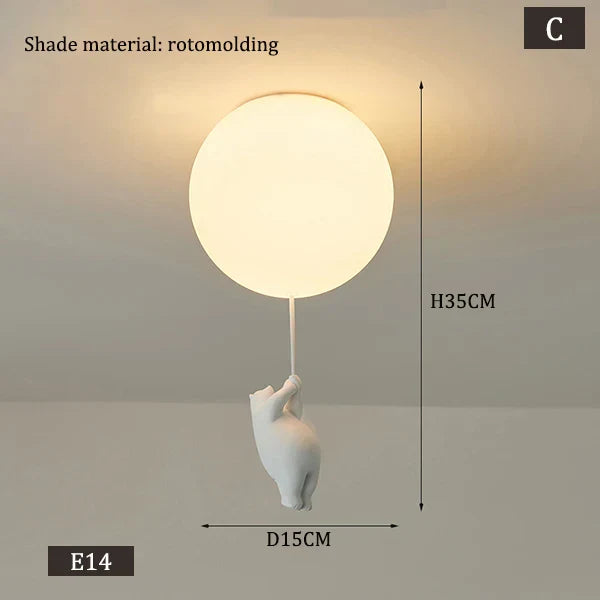 Kalsten | Hanging Bears Balloons Lamp