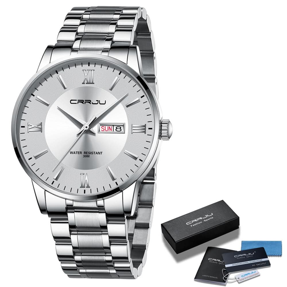 Kalsten | Men’s Stainless Steel Waterproof Sport Quartz Watch