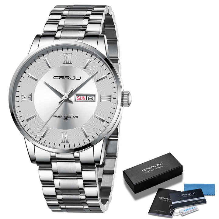Kalsten | Men's Luxury Waterproof Sports Watch – Stainless Steel Quartz Chronograph
