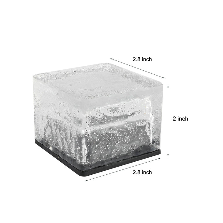2V Mount-Free Ice Cube Lights Colorful Modern Smart Solar Outdoor Step Lighting | Kalsten