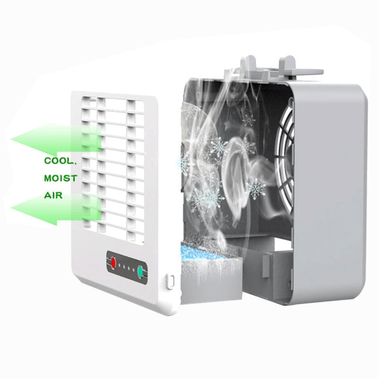 Portable Mini Silent Household Energy Saving Desktop Air Conditioner Fan Electric Air Cooler(White) | Kalsten