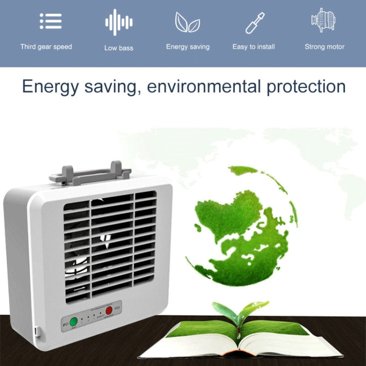 Portable Mini Silent Household Energy Saving Desktop Air Conditioner Fan Electric Air Cooler(White) | Kalsten