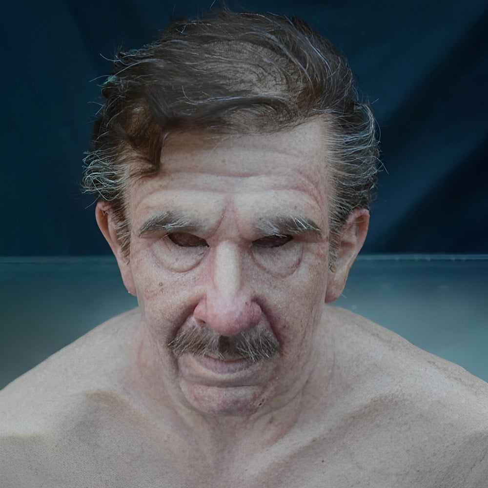 Realistic Old Man Mask – Halloween and Cosplay Latex Mask with Movable Mouth | Kalsten