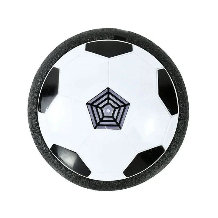 Floating football for indoor and outdoor use with soft protective edge