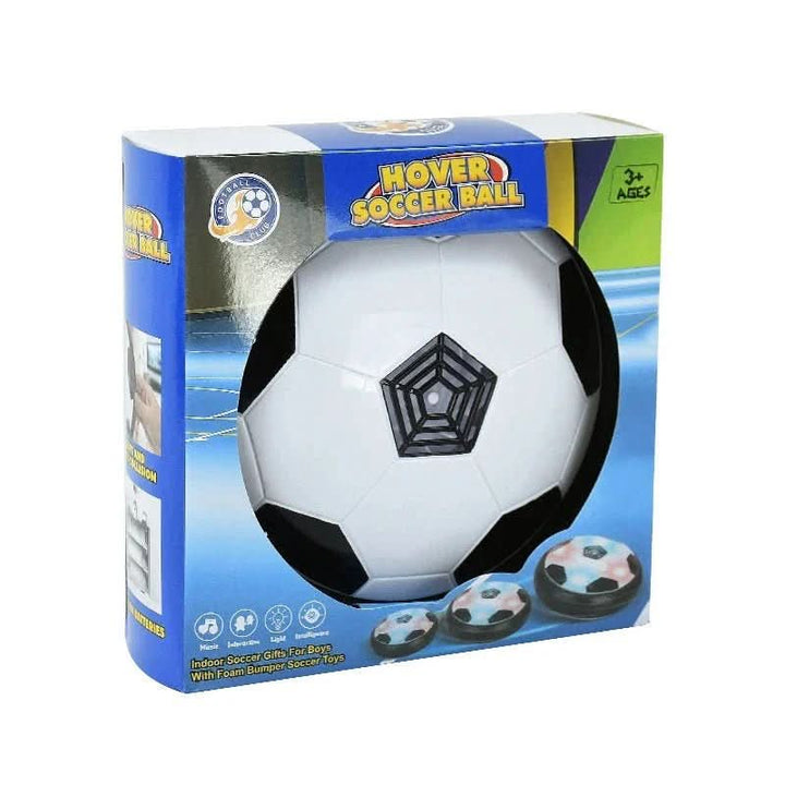 Floating football for indoor and outdoor use with soft protective edge
