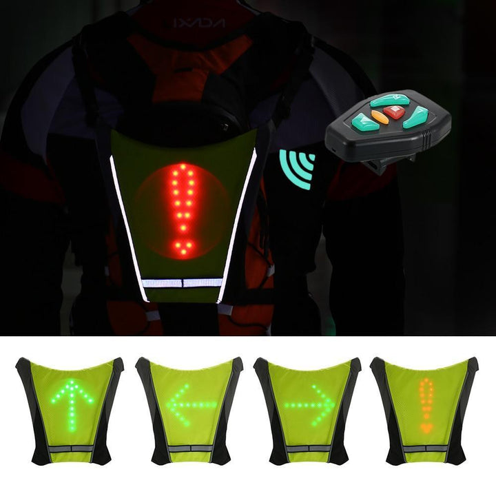 Kalsten | Turn Signal Cycling Reflective Safety LED Vest Cyclist Outdoor Waterproof