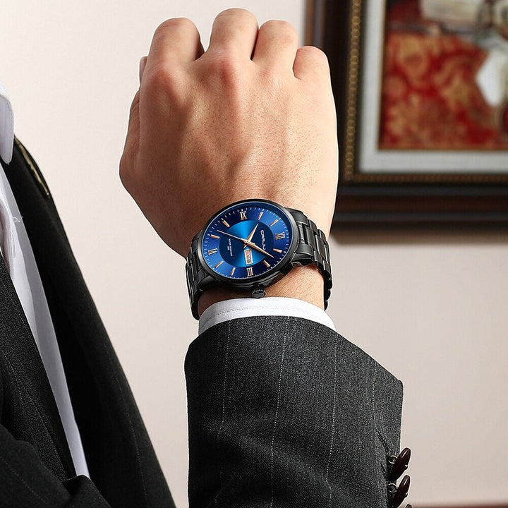 Kalsten | Men's Luxury Waterproof Sports Watch – Stainless Steel Quartz Chronograph