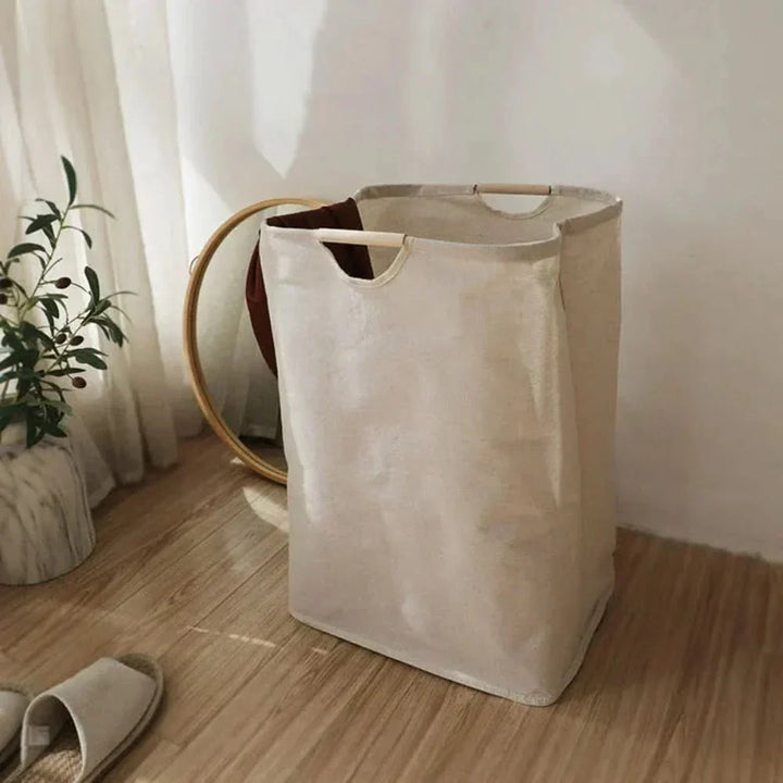Kalsten | Foldable Cotton Linen Laundry Basket (Japanese Style)