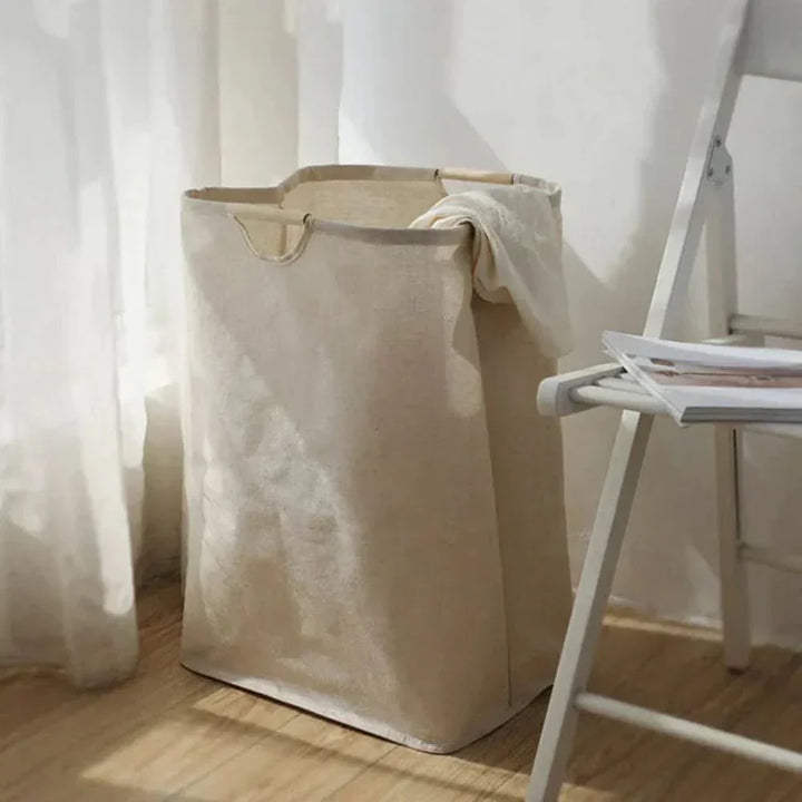 Kalsten | Foldable Cotton Linen Laundry Basket (Japanese Style)
