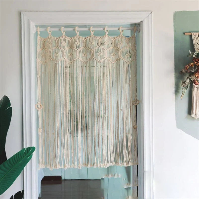Handwoven macrame hanging drapery | Kalsten