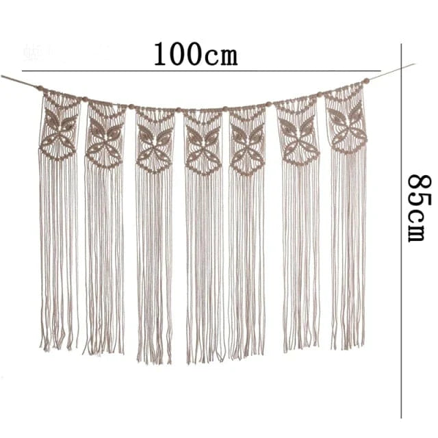 Handwoven macrame hanging drapery | Kalsten