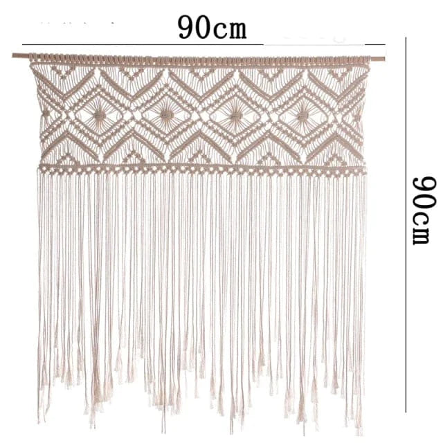 Handwoven macrame hanging drapery | Kalsten