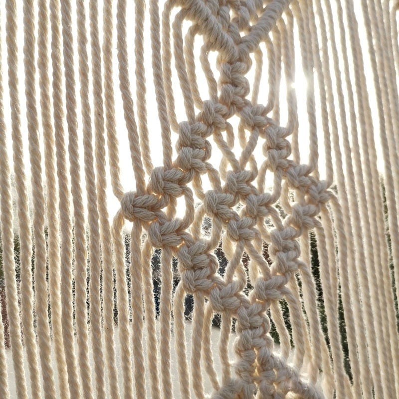 Handwoven macrame hanging drapery | Kalsten