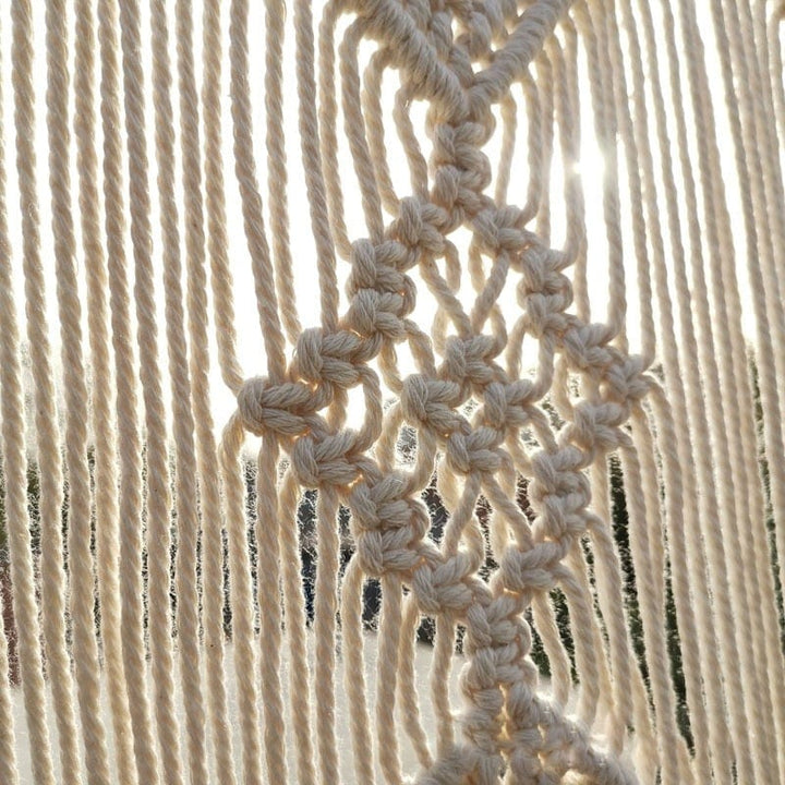 Handwoven macrame hanging drapery | Kalsten
