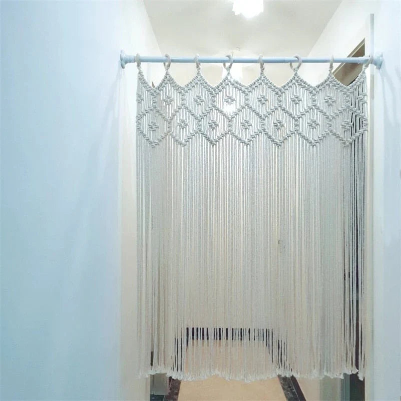 Handwoven macrame hanging drapery | Kalsten