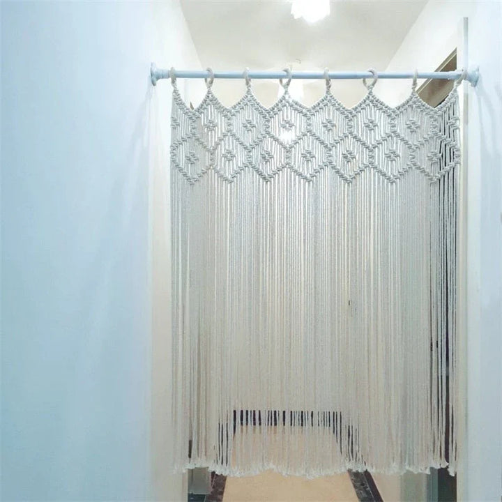 Handwoven macrame hanging drapery | Kalsten