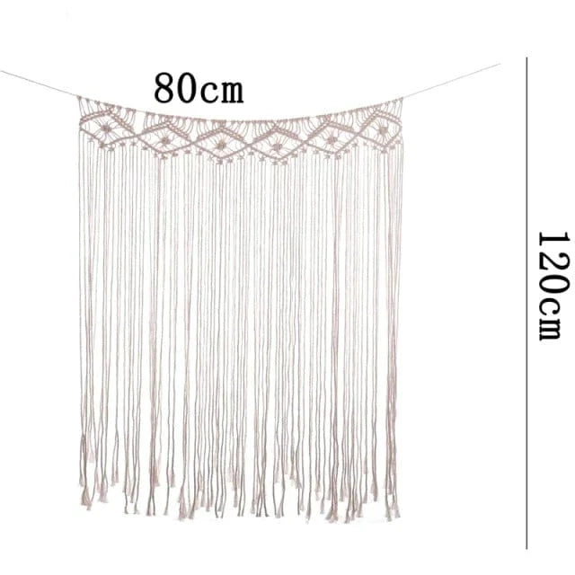 Handwoven macrame hanging drapery | Kalsten