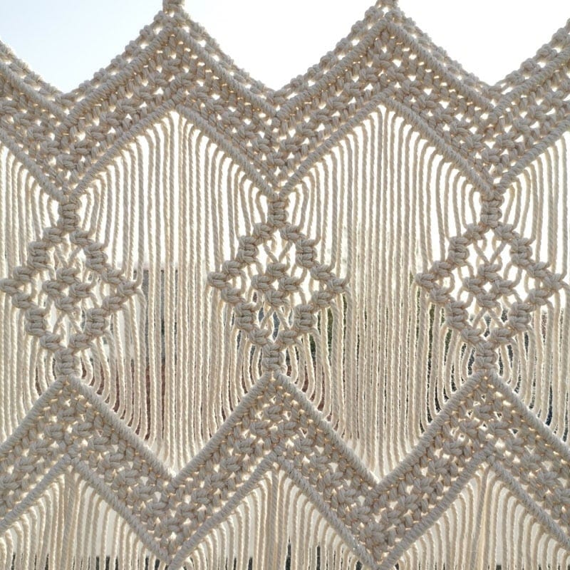 Handwoven macrame hanging drapery | Kalsten