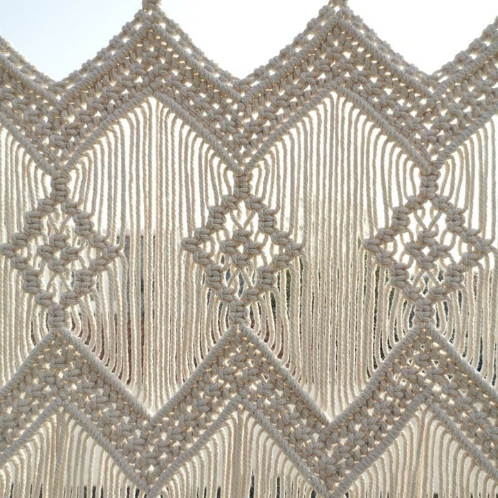 Handwoven macrame hanging drapery | Kalsten