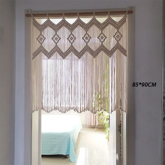 Handwoven macrame hanging drapery | Kalsten