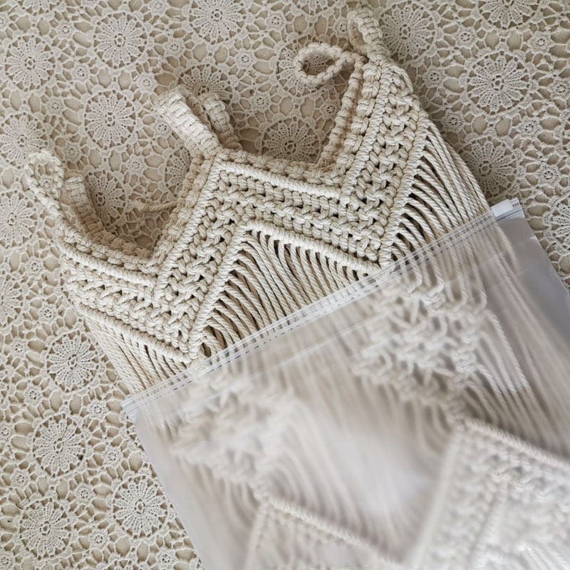 Handwoven macrame hanging drapery | Kalsten
