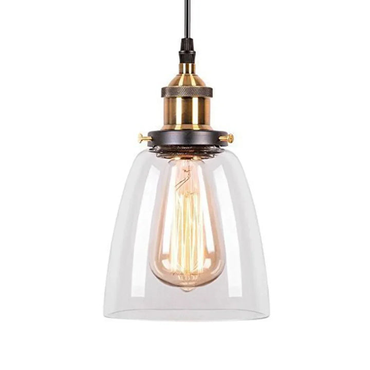 Modern Crystal Glass Pendant Lamp – E27 Brass Chandelier for Bedroom, Dining, Kitchen, and Living Room Decor | Kalsten