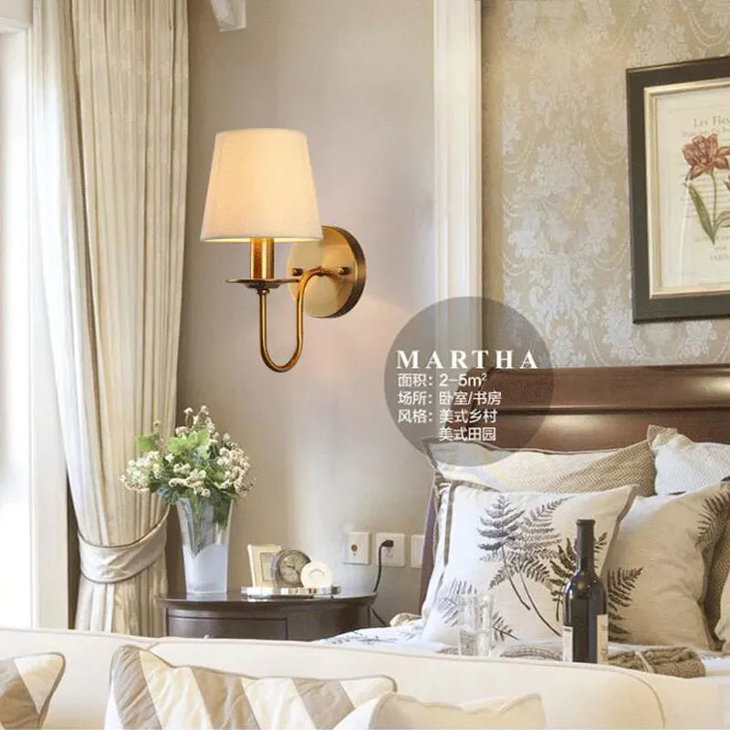 Elegant Fabric Wall Lamp - Vintage European Charm for Every Space | Kalsten