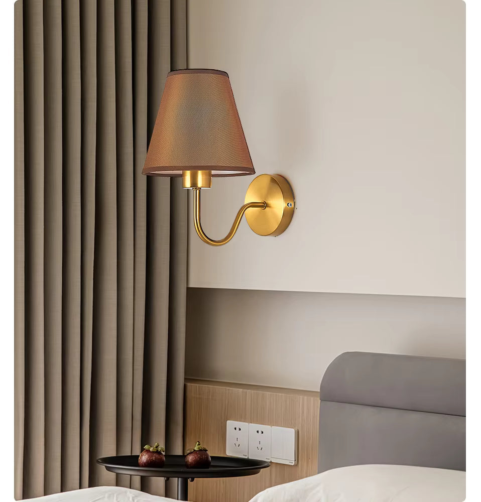Fabric Wall Lamp – Rustic American Style