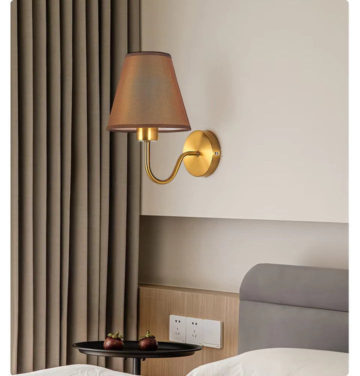 Fabric Wall Lamp – Rustic American Style