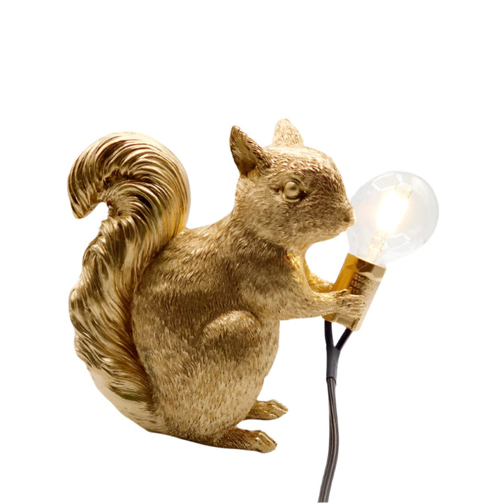 Table lamp squirrel resin LED animal light | Kalsten
