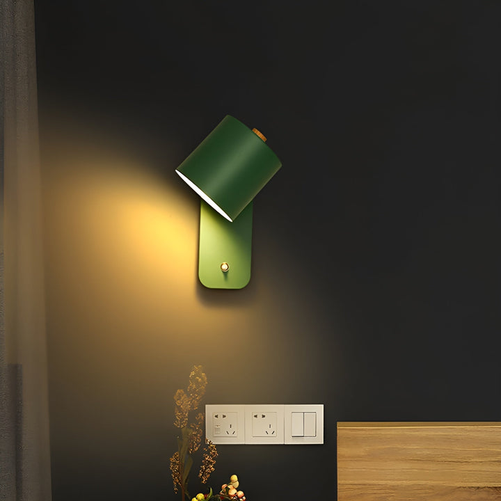 EasyPush WallLight - Rotatable Mini Cylinder LED Lamp | Kalsten