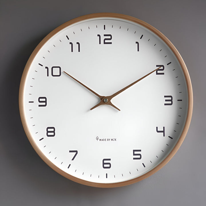 Kalsten | Scandinavian Wooden Wall Clock Minimalist Design for Living Room, Office and Kitchen