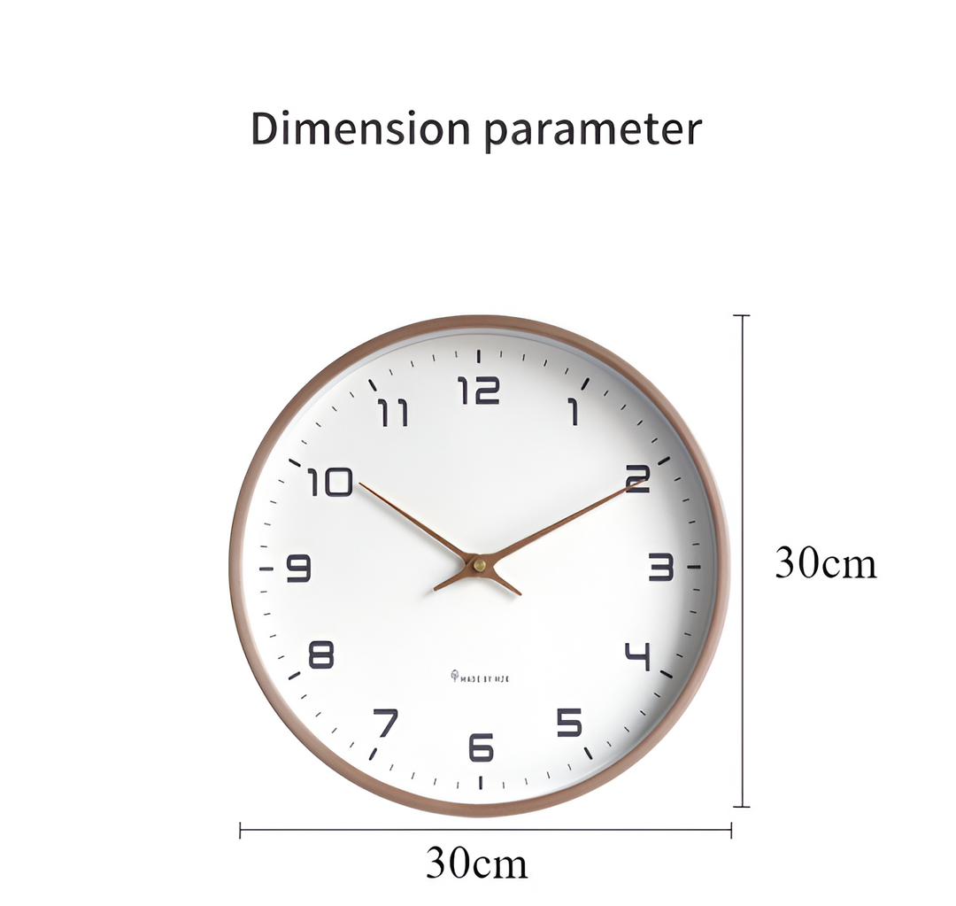 Kalsten | Scandinavian Wooden Wall Clock Minimalist Design for Living Room, Office and Kitchen