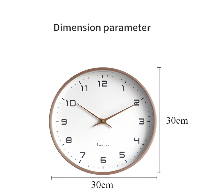 Kalsten | Scandinavian Wooden Wall Clock Minimalist Design for Living Room, Office and Kitchen