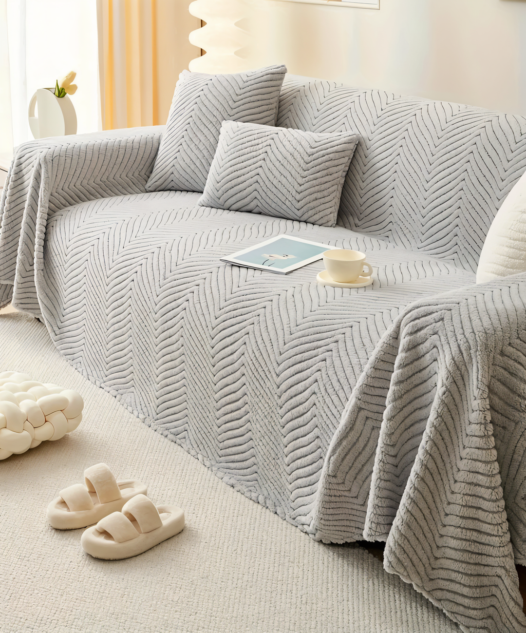 Kalsten | LuxuraWrap Sofa Cover – Non‑Slip Pet‑Friendly Couch Protector