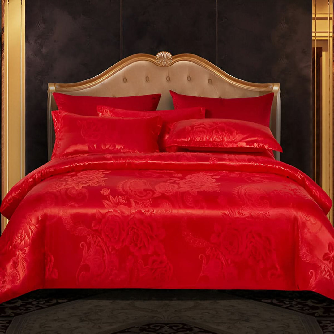 Kalsten | SILKLOFT – Elegant Satin Jacquard Bed Linen Set