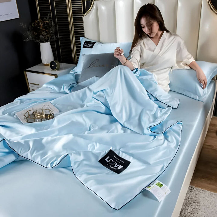Kalsten | FLUFFINA Premium Satin-Feel Synthetic Fiber Bedding Set – Soft, Smooth & Luxury Comfort