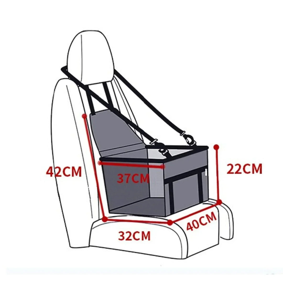 Kalsten | AutoPaw Elevated Dog Seat – Waterproof, Non-slip and Safe for On the Go